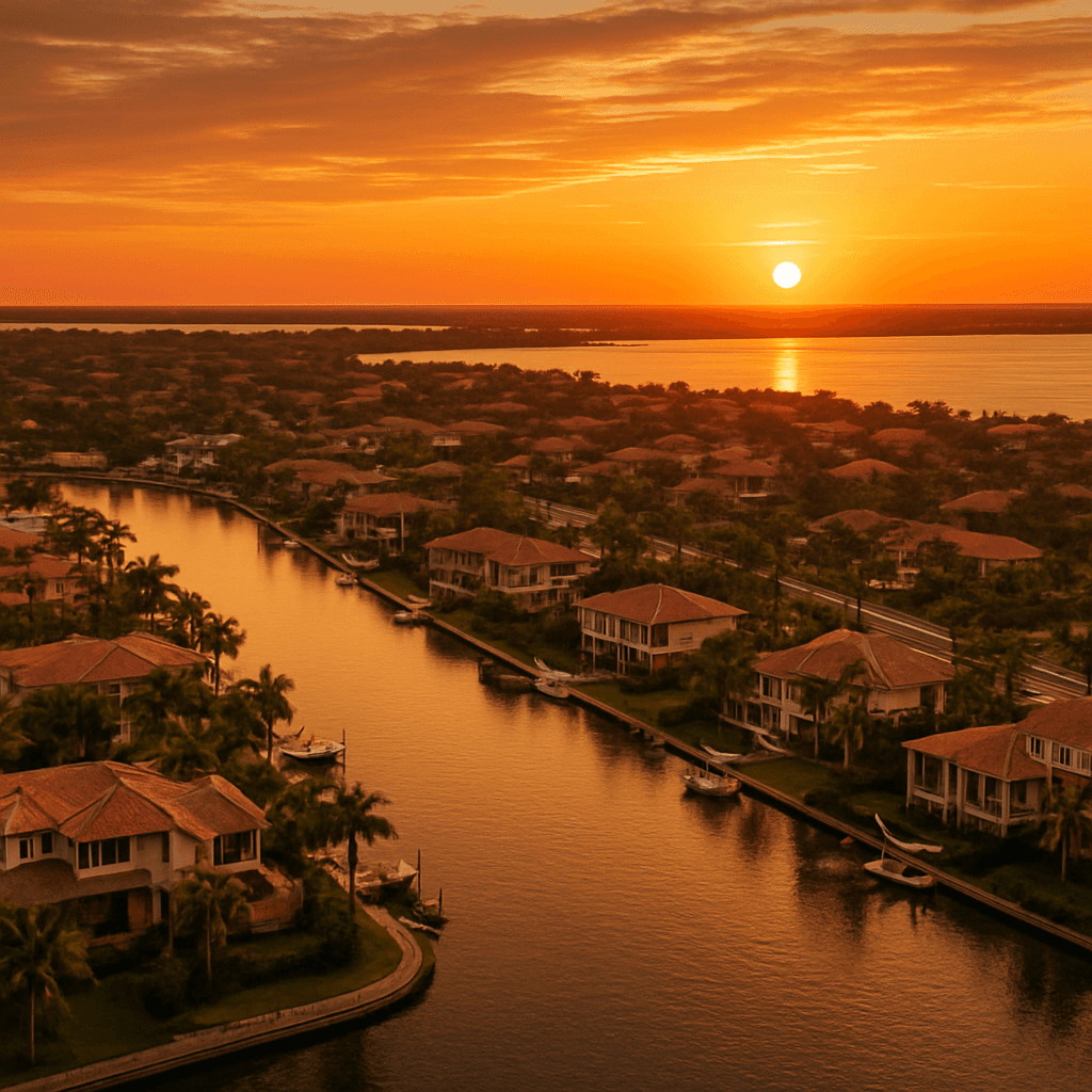 Portfolio investment properties aerial view
